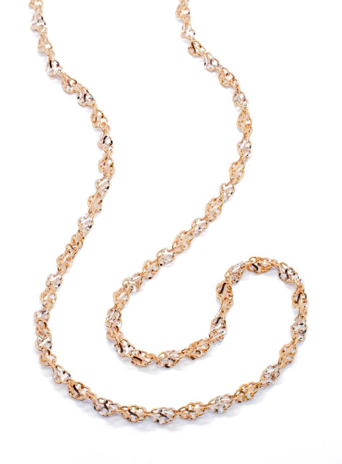 Rausvo ir balto aukso grandinėlė