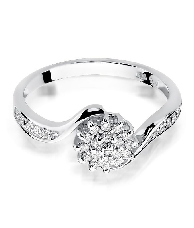 Auksinis žiedas su Deimantais