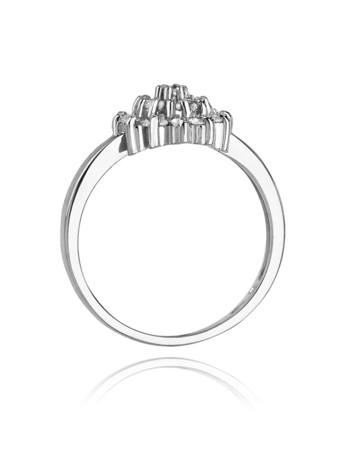 Auksinis žiedas su Deimantais